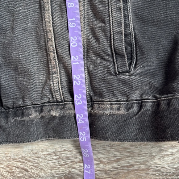 NWT Free People We The Free Jolene Trucker Jacket Black Medium - Picture 12 of 12